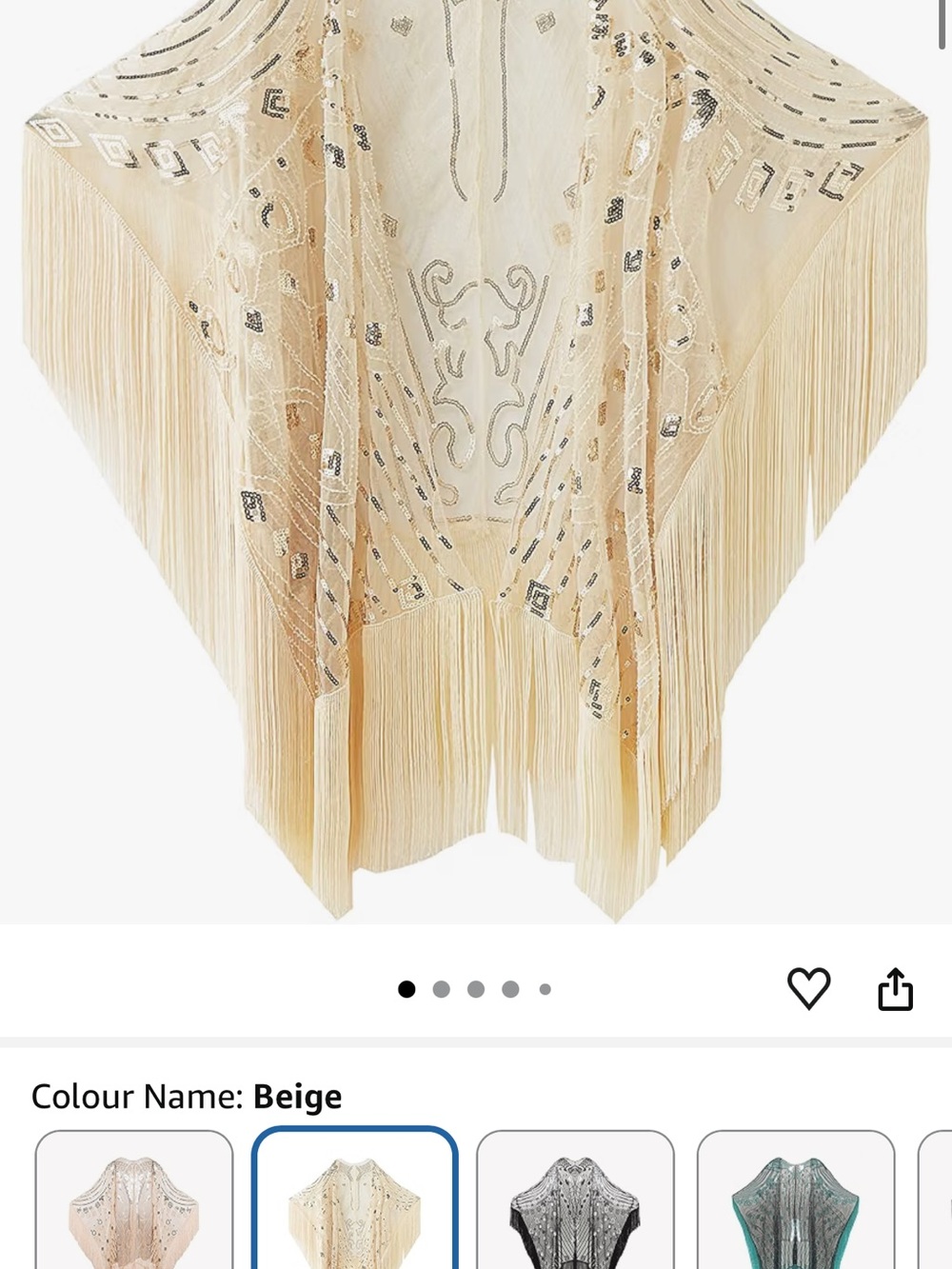 Beige Decorative Fringe Shawl Throw - Elegant Home Accent